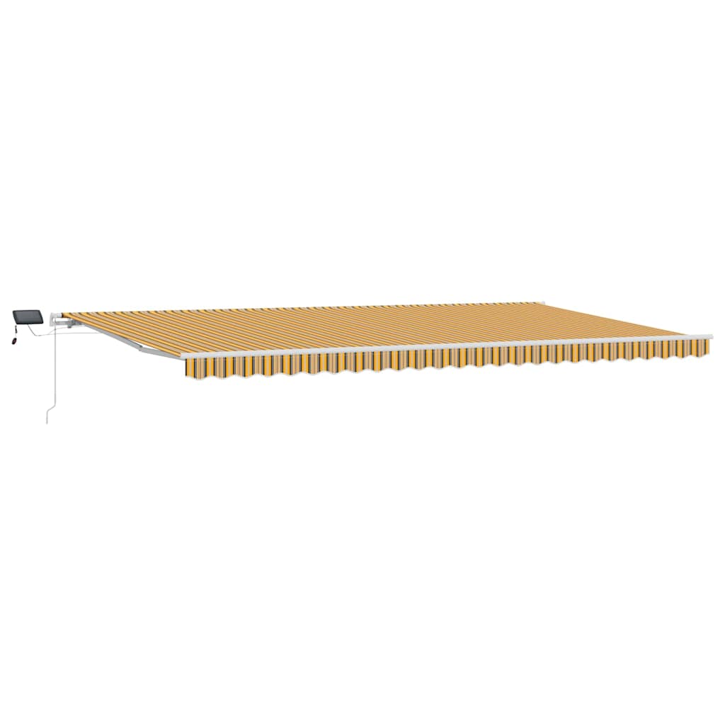 Utrækkelig Markise Flerfarvet 600 × 350 cm Stof og stål