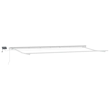 Udtrækkelig markise Flerfarvet 600 × 350 cm Stof og aluminium