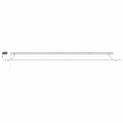 Udtrækkelig markise Flerfarvet 600 × 350 cm Stof og aluminium
