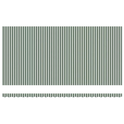 Udtrækkelig markise Grøn og Hvid 600 × 350 cm Stof og aluminium
