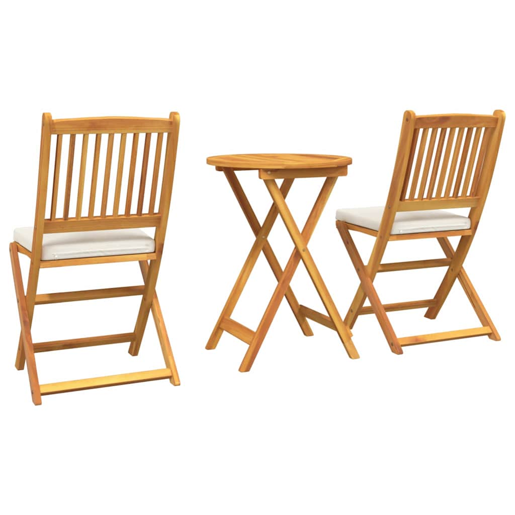 Have Bistro Sæt 3 pcs Brun Massivt Akacietræ