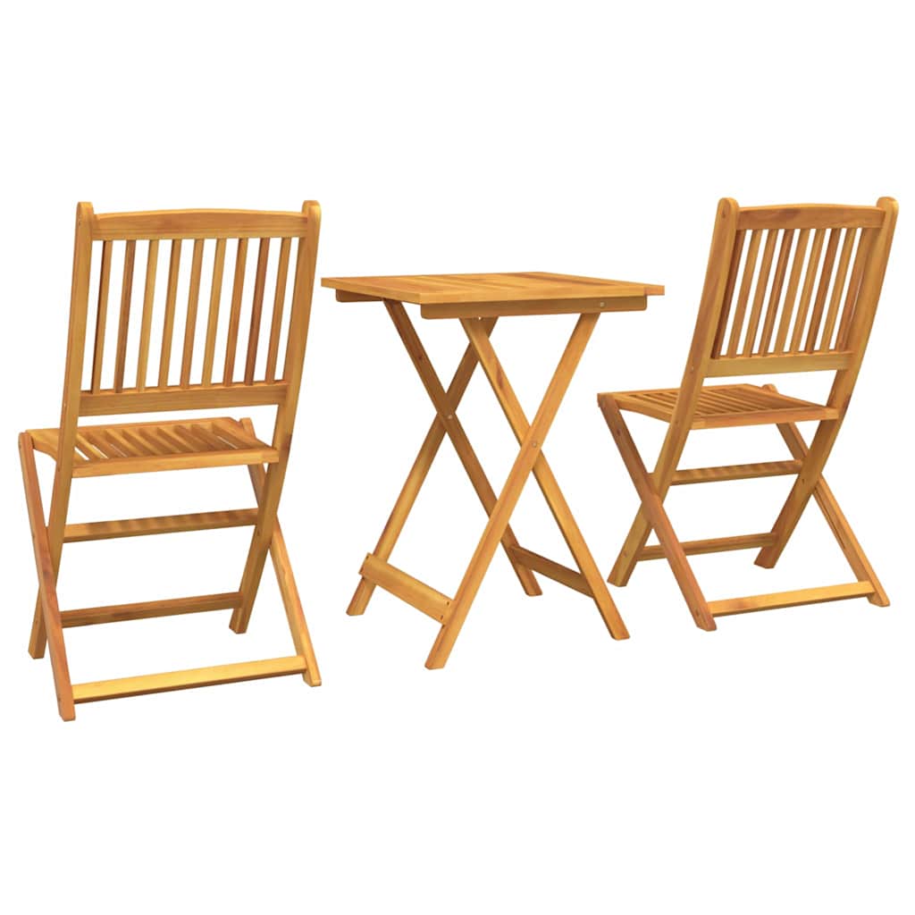 Have Bistro Sæt 3 pcs Brun Massivt Akacietræ