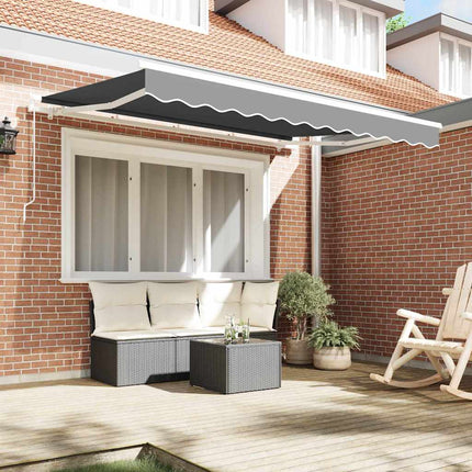 Markiseramme Hvid 3 x 2 m Metal