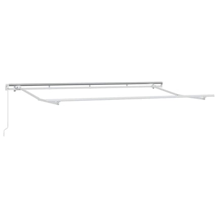 Markiseramme Hvid 4 x 2 m Metal