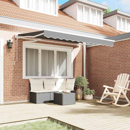 Markiseramme Hvid 3,5 x 2 m Metal