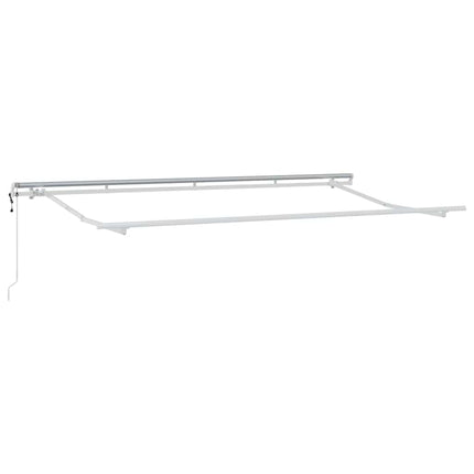 Markiseramme Hvid 4 x 2 m Metal