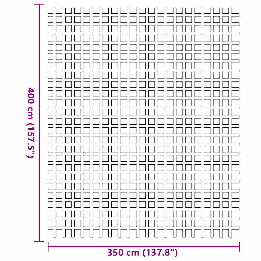 Telt tæppe Antracit 400 × 350 cm Polyester