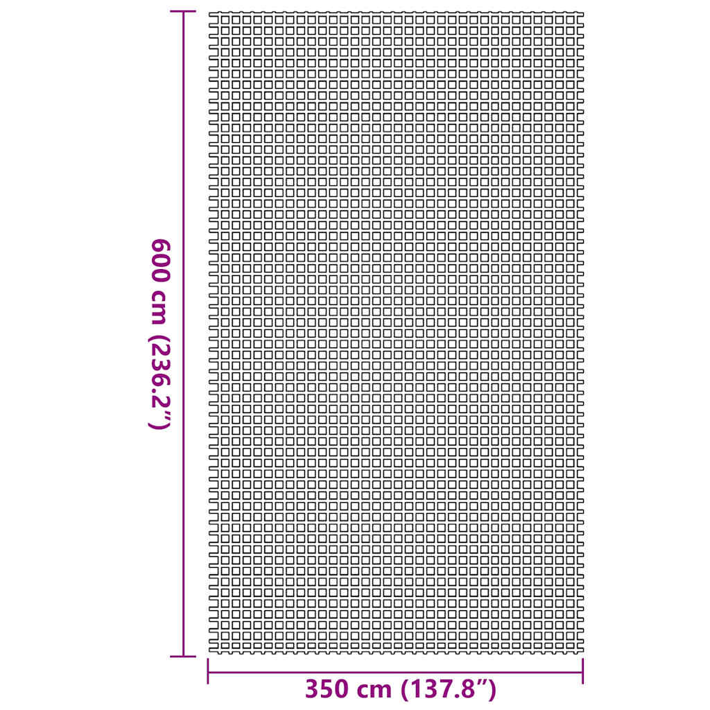 Telt tæppe Grøn 600 × 350 cm Polyester
