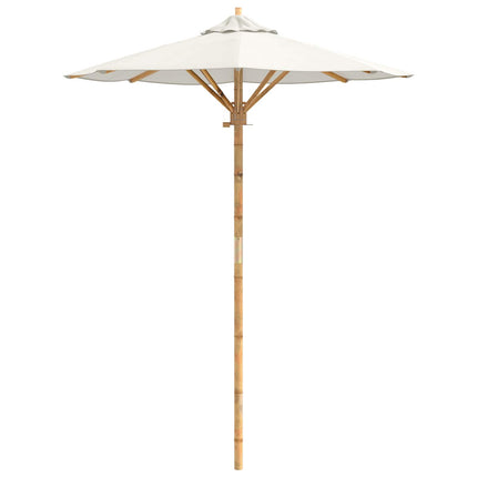 Havesol Ø 150 x 210 cm Bambus Rund Cremehvid