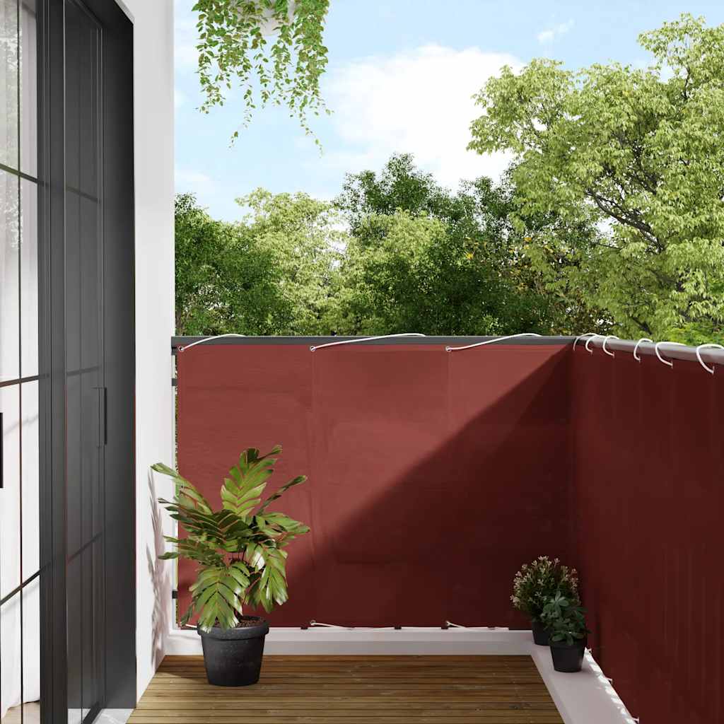 altanafskærmning 120x700 cm 100 % polyester terrakottafarvet billede