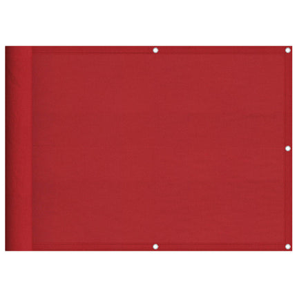 altanafskærmning 75x1000 cm 100 % polyester rød