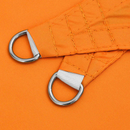 solsejl 2x2x2 m 100 % polyesterstof orange