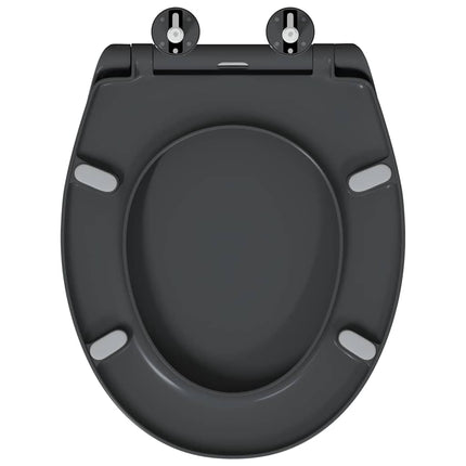 Toilet sæde Antracit 47 x 37 x 4 cm Duroplast