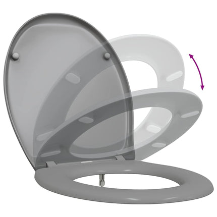 Toilet sæde Grå 47 x 37 x 4 cm Duroplast