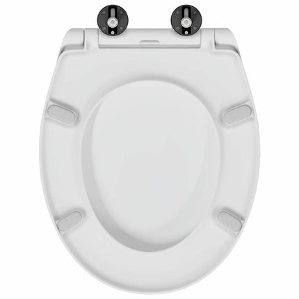 Toilet sæde Hvid 47 x 37 x 4 cm Duroplast