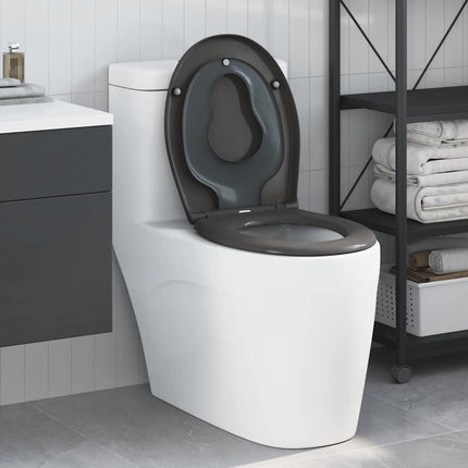 Toilet sæde Antracit 47 x 37 x 4 cm Duroplast