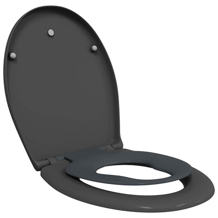 Toilet sæde Antracit 47 x 37 x 4 cm Duroplast