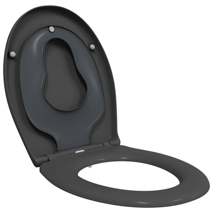 Toilet sæde Antracit 47 x 37 x 4 cm Duroplast