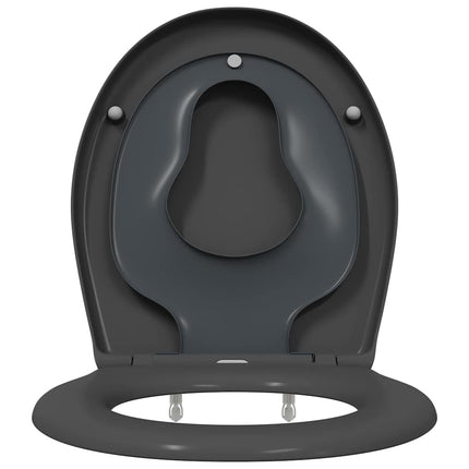 Toilet sæde Antracit 47 x 37 x 4 cm Duroplast