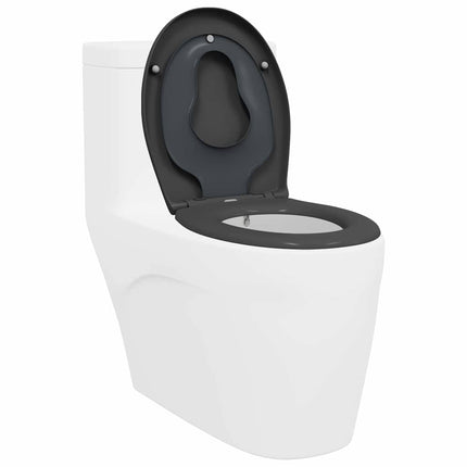 Toilet sæde Antracit 47 x 37 x 4 cm Duroplast