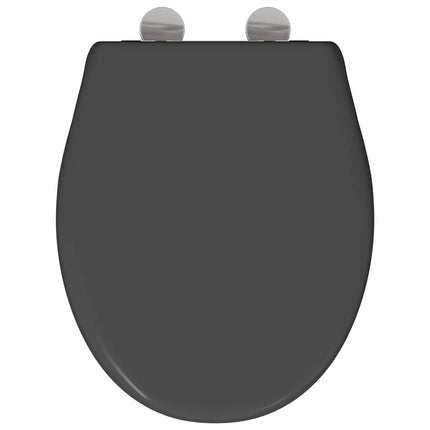 Toilet sæde Antracit 47 x 37 x 4 cm Duroplast
