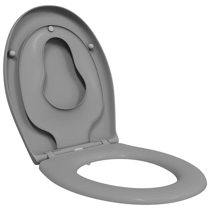 Toilet sæde Grå 47 x 37 x 4 cm Duroplast