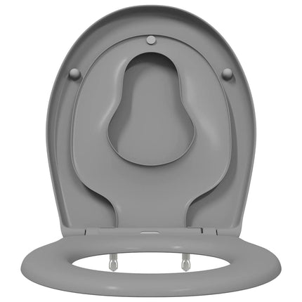 Toilet sæde Grå 47 x 37 x 4 cm Duroplast