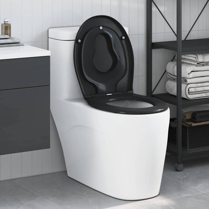 Toilet sæde Sort 47 x 37 x 4 cm Duroplast