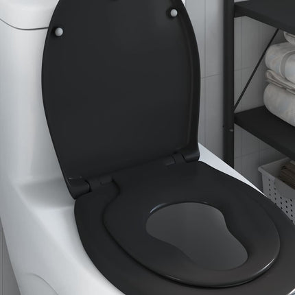 Toilet sæde Sort 47 x 37 x 4 cm Duroplast