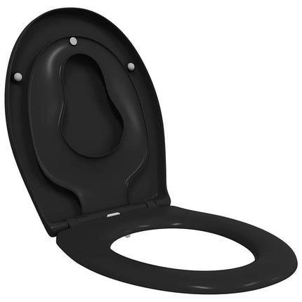 Toilet sæde Sort 47 x 37 x 4 cm Duroplast