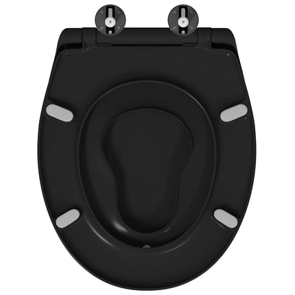 Toilet sæde Sort 47 x 37 x 4 cm Duroplast