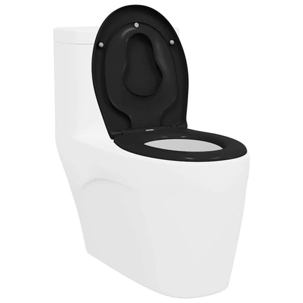 Toilet sæde Sort 47 x 37 x 4 cm Duroplast