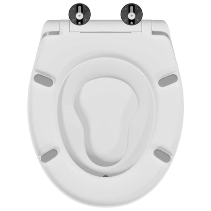 Toilet sæde Hvid 47 x 37 x 4 cm Duroplast