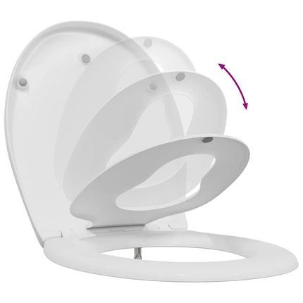Toilet sæde Hvid 47 x 37 x 4 cm Duroplast