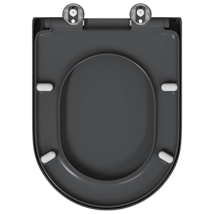 Toilet sæde Antracit 49 x 36 x 4 cm Duroplast