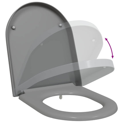 Toilet sæde Grå 49 x 36 x 4 cm Duroplast