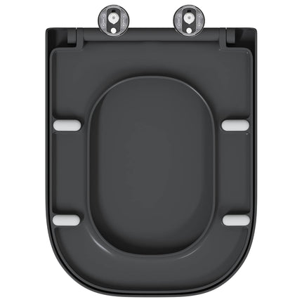 Toilet sæde Antracit 47,5 x 35 x 3,6 cm Duroplast