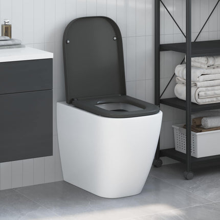 Toilet sæde Antracit 47,5 x 35 x 3,6 cm Duroplast