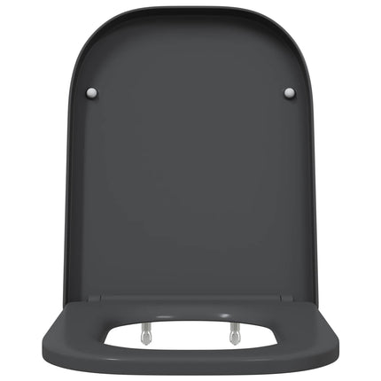 Toilet sæde Antracit 47,5 x 35 x 3,6 cm Duroplast