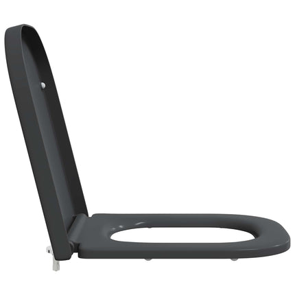 Toilet sæde Antracit 47,5 x 35 x 3,6 cm Duroplast