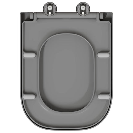 Toilet sæde Grå 47,5 x 35 x 3,6 cm Duroplast
