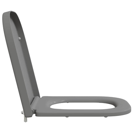 Toilet sæde Grå 47,5 x 35 x 3,6 cm Duroplast