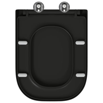 Toilet sæde Sort 47,5 x 35 x 3,6 cm Duroplast