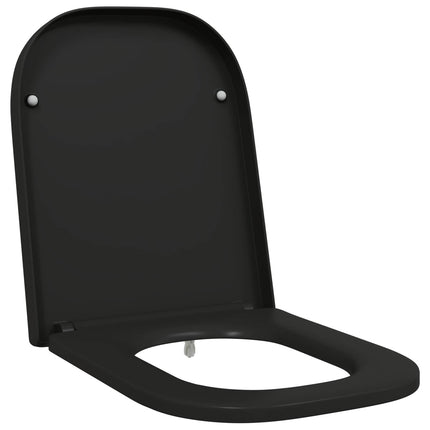Toilet sæde Sort 47,5 x 35 x 3,6 cm Duroplast