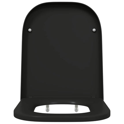Toilet sæde Sort 47,5 x 35 x 3,6 cm Duroplast