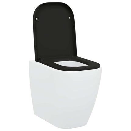 Toilet sæde Sort 47,5 x 35 x 3,6 cm Duroplast