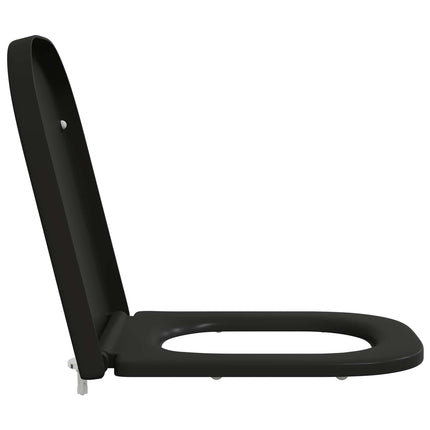 Toilet sæde Sort 47,5 x 35 x 3,6 cm Duroplast
