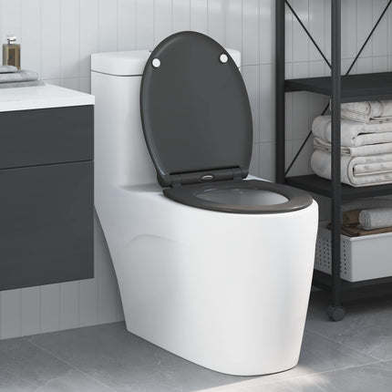 Toilet sæde Antracit 45,5 x 37,5 x 3,8 cm Duroplast