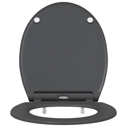 Toilet sæde Antracit 45,5 x 37,5 x 3,8 cm Duroplast