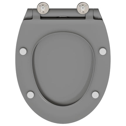 Toilet sæde Grå 45,5 x 37,5 x 3,8 cm Duroplast